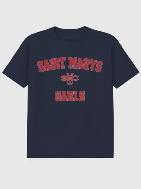 Camiseta con diseño clásico del campus de Saint Mary’s College of California