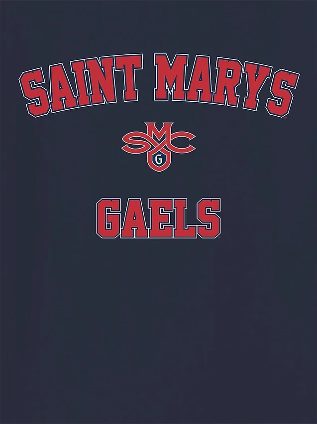 Camiseta con diseño clásico del campus de Saint Mary’s College of California