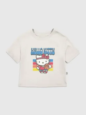 Camiseta con diseño de baloncesto de Hello Kitty para niños pequeños
