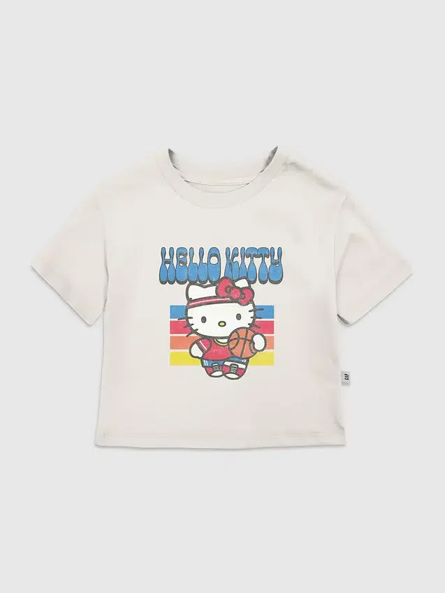 Camiseta con diseño de baloncesto de Hello Kitty para niños pequeños