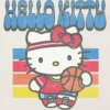 Camiseta con diseño de baloncesto de Hello Kitty para niños pequeños