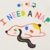 Camiseta con diseño de cachorro dormido para niños pequeños