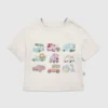 Camiseta con diseño de camiones y autos para niños pequeños