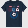 Camiseta con diseño de camiseta de fútbol de EE. UU. para niños