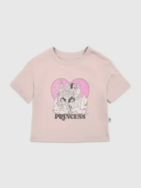 Camiseta con diseño de corazones de las Princesas de Disney para niños pequeños