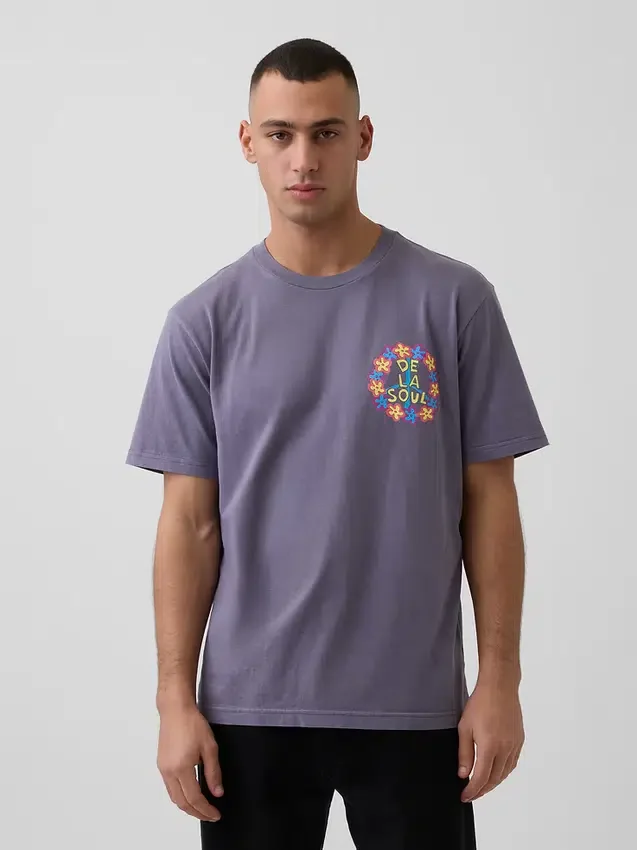 Camiseta con diseño de De La Soul de corte holgado
