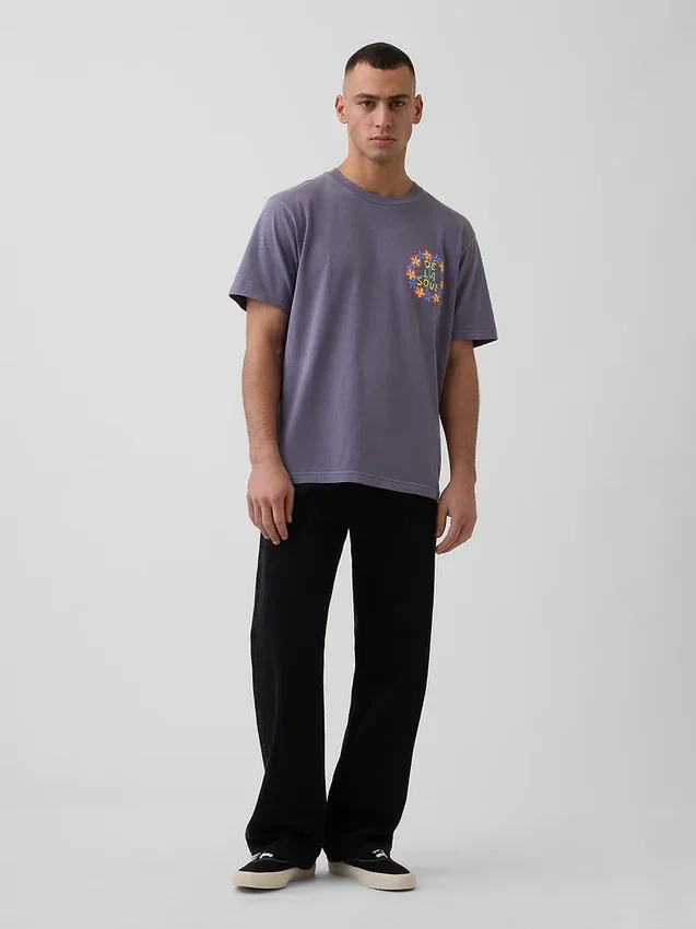 Camiseta con diseño de De La Soul de corte holgado