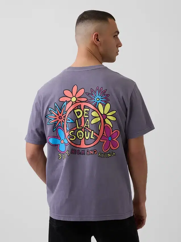 Camiseta con diseño de De La Soul de corte holgado