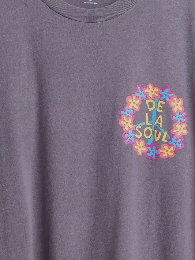Camiseta con diseño de De La Soul de corte holgado