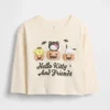 Camiseta con diseño de Hello Kitty para Halloween para bebés y niños pequeños