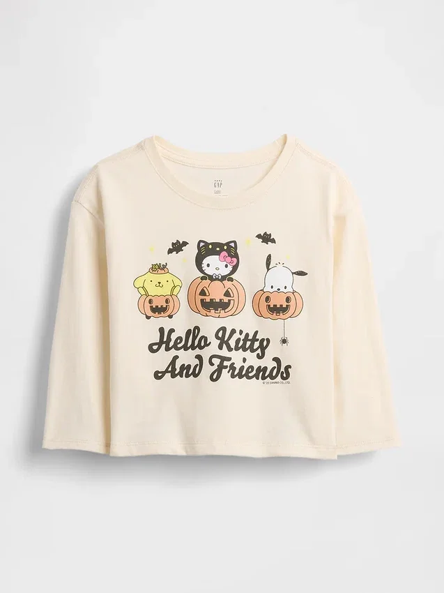 Camiseta con diseño de Hello Kitty para Halloween para bebés y niños pequeños