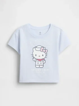 Camiseta con diseño de Hello Kitty para niños pequeños