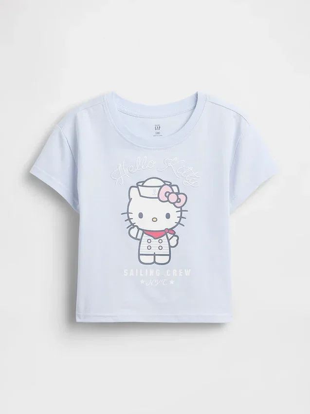 Camiseta con diseño de Hello Kitty para niños pequeños