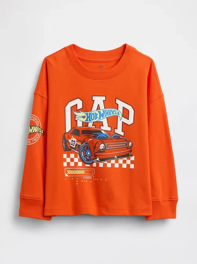 Camiseta con diseño de Hot Wheels para bebés y niños