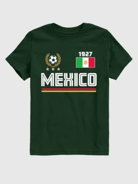 Camiseta con diseño de la camiseta de fútbol de México para niños