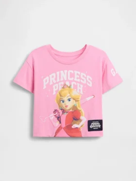 Camiseta con diseño de la Princesa Peach para niños pequeños