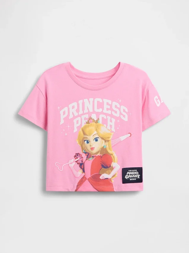 Camiseta con diseño de la Princesa Peach para niños pequeños