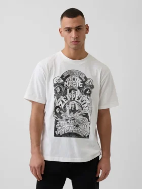Camiseta con diseño de Led Zeppelin de corte holgado