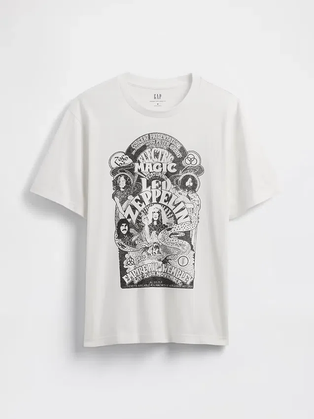 Camiseta con diseño de Led Zeppelin de corte holgado