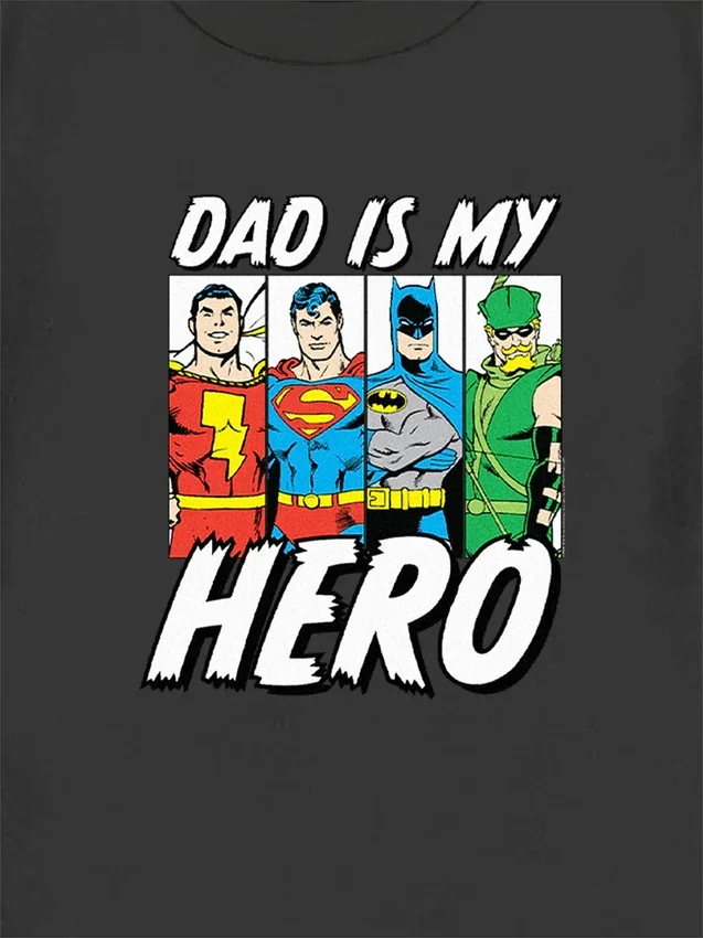 Camiseta con diseño de los héroes de la Liga de la Justicia de DC Comics para niños pequeños