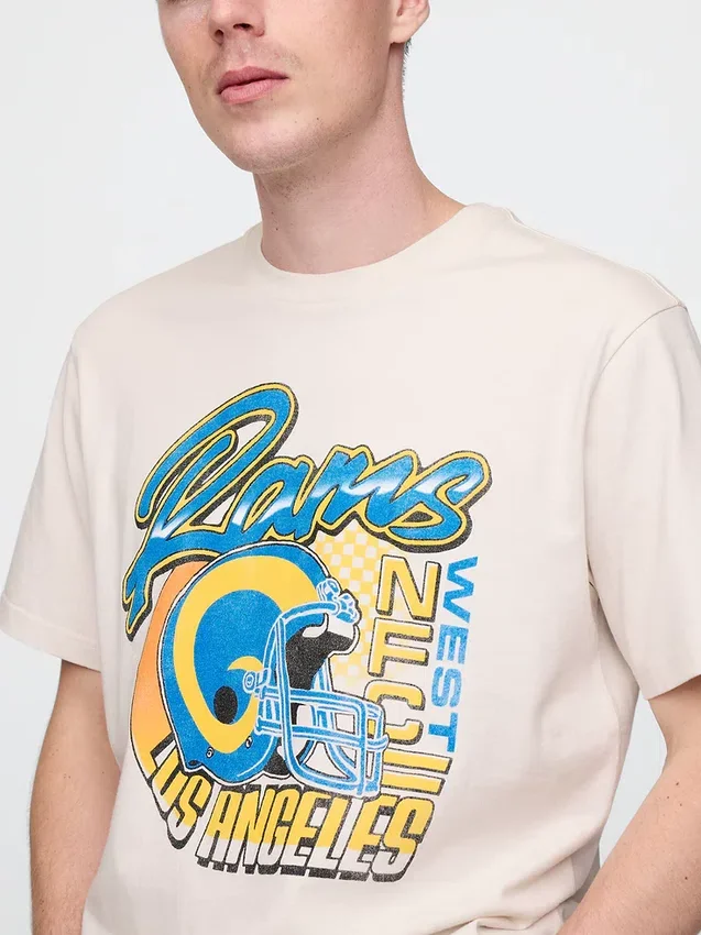 Camiseta con diseño de los Rams de Los Ángeles de la NFL