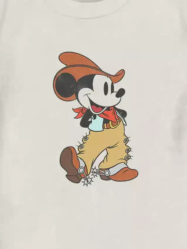 Camiseta con diseño de Mickey Mouse vaquero para niños pequeños