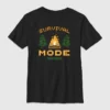 Camiseta con diseño de Minecraft para niños en modo Supervivencia