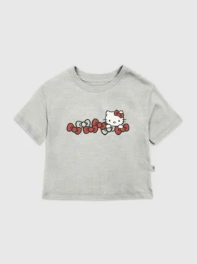 Camiseta con diseño de moños de Hello Kitty para niños pequeños