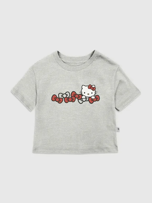 Camiseta con diseño de moños de Hello Kitty para niños pequeños