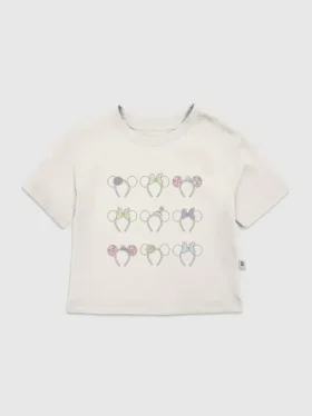 Camiseta con diseño de orejas de Minnie Mouse para niños pequeños