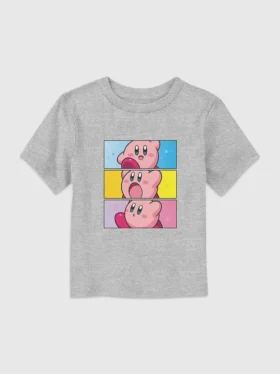 Camiseta con diseño de paneles de Kirby de Nintendo para niños pequeños
