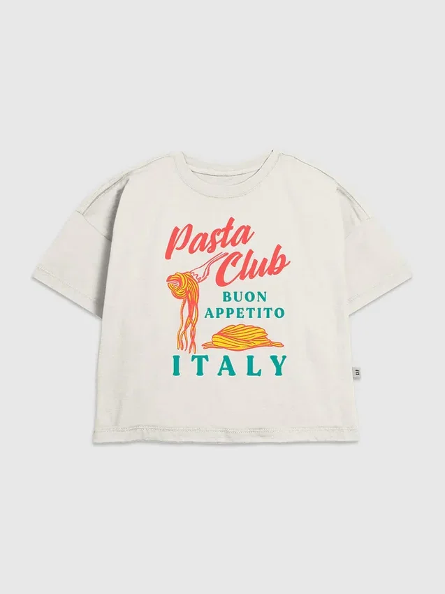 Camiseta con diseño de Pasta Club para niños