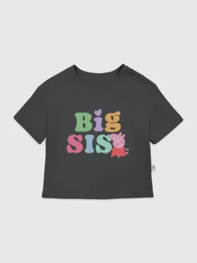 Camiseta con diseño de Peppa Pig «Big Sis» para niños pequeños