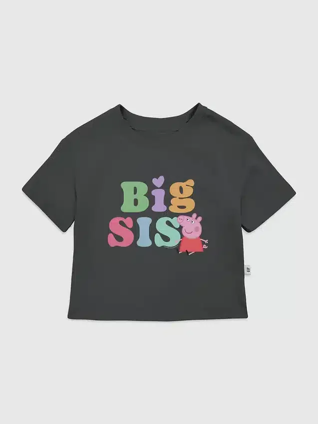 Camiseta con diseño de Peppa Pig «Big Sis» para niños pequeños