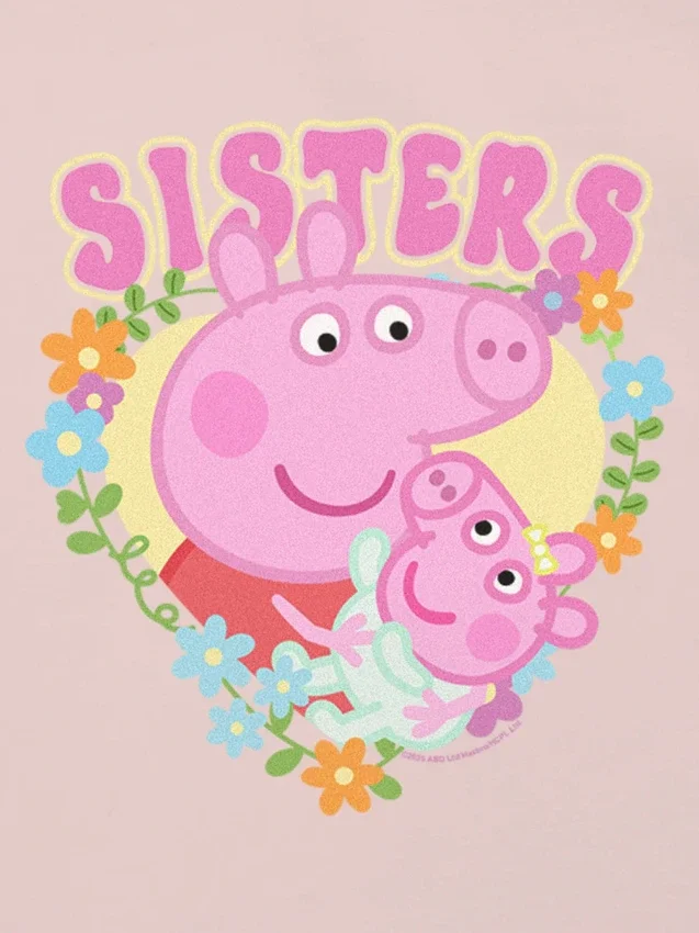 Camiseta con diseño de Peppa Pig «Sisters» para niños pequeños