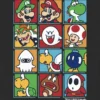 Camiseta con diseño de personajes de Nintendo en caja para niños pequeños