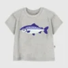Camiseta con diseño de pez para niños pequeños