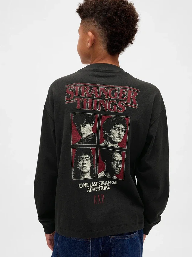 Camiseta con diseño de Stranger Things para niños