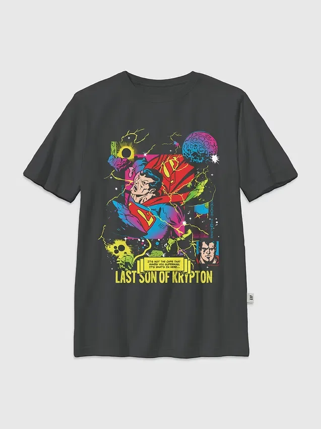 Camiseta con diseño de Superman «Hijo de Krypton» para niños