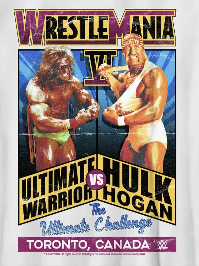 Camiseta con diseño de Ultimate Warrior de la WWE para niños