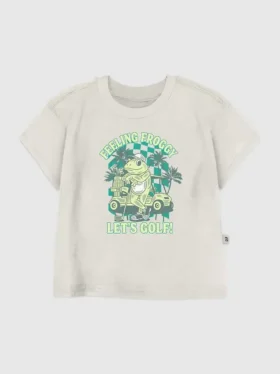 Camiseta con diseño «Froggy Golfing» para niños pequeños
