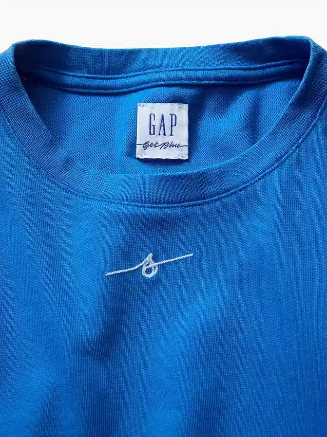 Camiseta con diseño «Get Blue» para niños