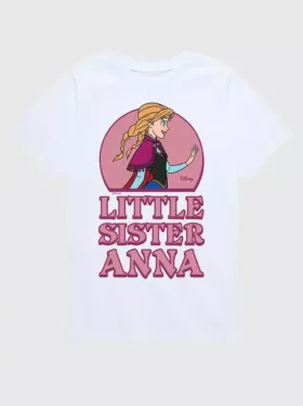Camiseta con diseño gráfico de manga corta «La hermana pequeña Anna» de Frozen para niños pequeños con pantalones cortos