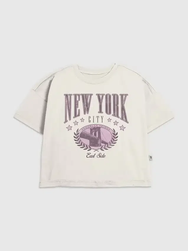 Camiseta con diseño «Kids New York College»