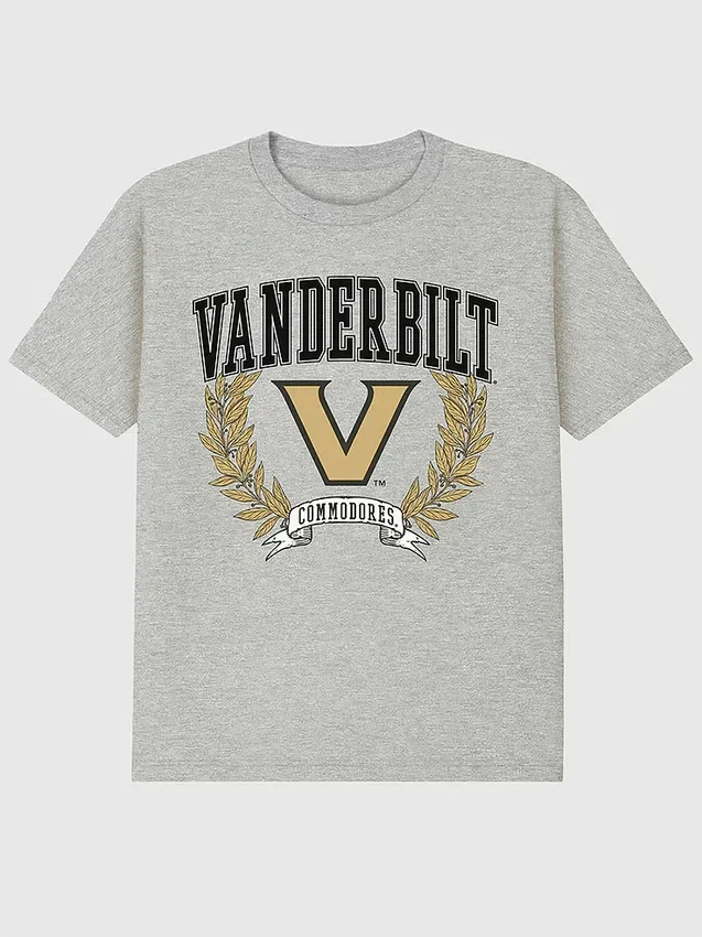 Camiseta con diseño «Laurels Dark» de la Universidad de Vanderbilt
