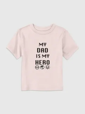 Camiseta con diseño «Marvel Hero Dad» para niños pequeños