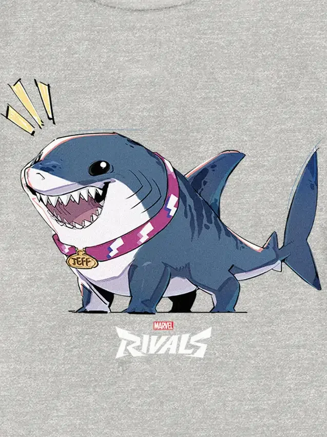 Camiseta con diseño «Marvel Rivals: Jeff the Shark» para niños pequeños