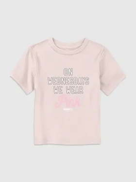 Camiseta con diseño «Mean Girls: los miércoles nos vestimos de rosa» para niños pequeños