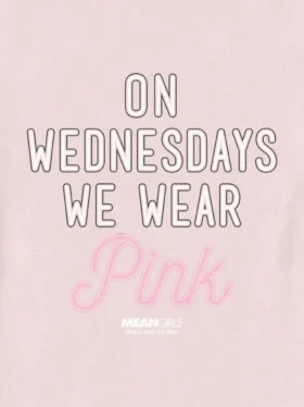 Camiseta con diseño «Mean Girls: los miércoles nos vestimos de rosa» para niños pequeños