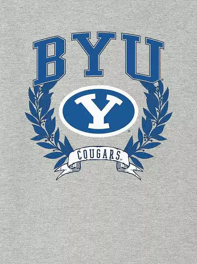 Camiseta con diseño oscuro de los Laurels de la Universidad Brigham Young
